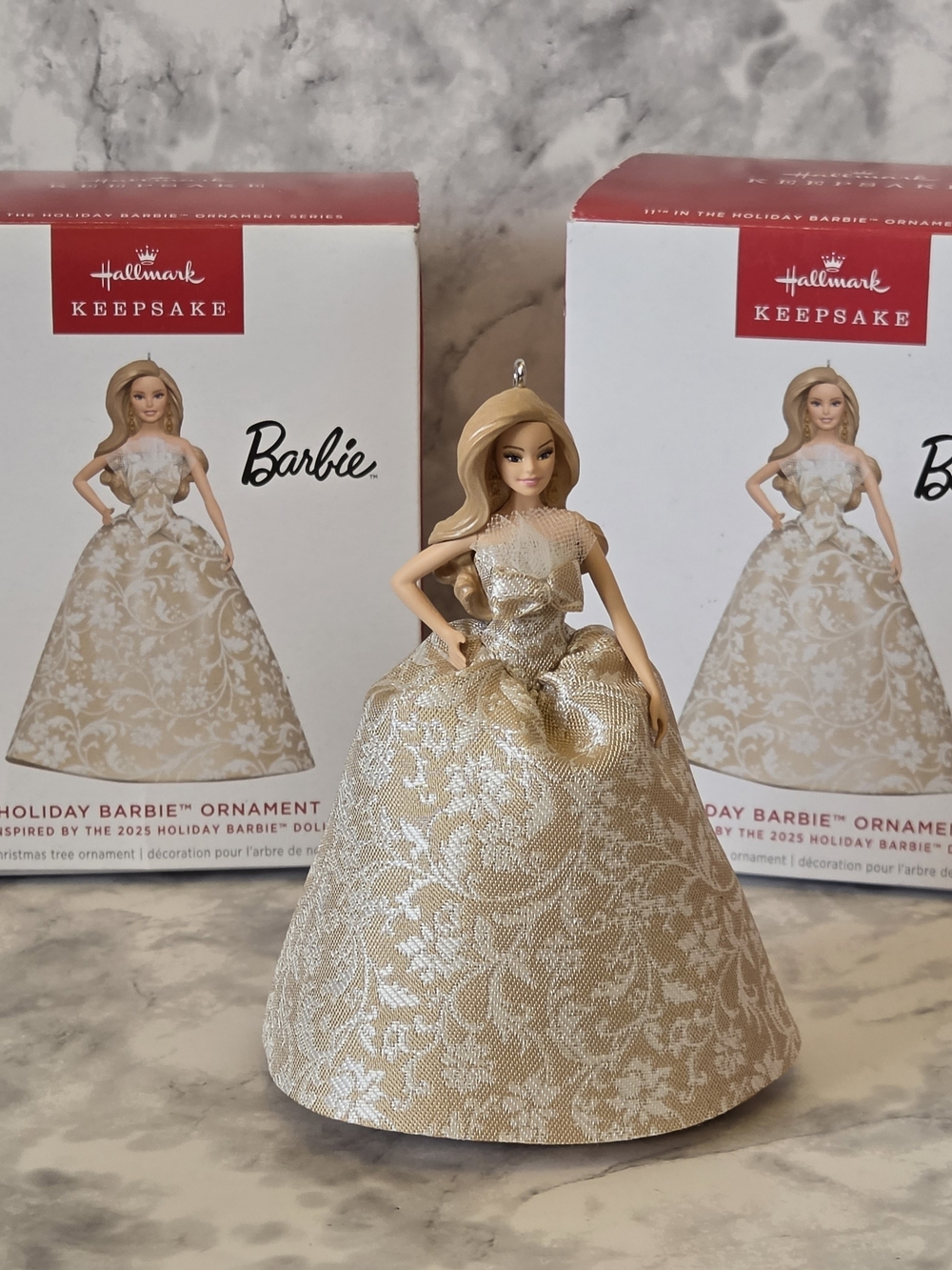 Hallmark Keepsake Holiday Barbie Ornament Inspired By 2025 Holiday Barbie Doll